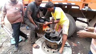 Top Gear Problum-How to Solution || Gear_Box Repairing Skill || Indian truck mechanics- #inshot