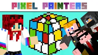 MineBudapest - Pixel Painters - Rubik-kocka! 🤩 w/IceBlueBird, Chabinho, ZsDav