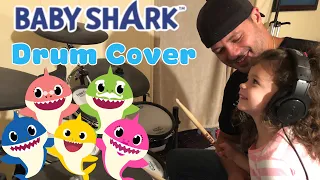 Baby Shark Drum Cover: Throwback Drummer
