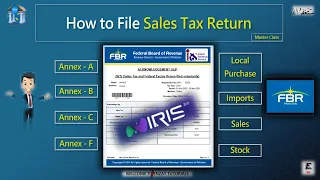 How to File Sales Tax Return in Pakistan  ( Master Class from Zero to Hero )
