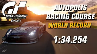 GT Sport World Record // Online Time Trial B (03.12.20-17.12.20) // Autopolis Racing Course