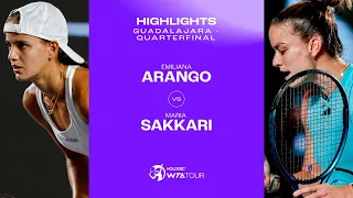 Emiliana Arango vs. Maria Sakkari | 2023 Guadalajara Quarterfinal | WTA Match Highlights