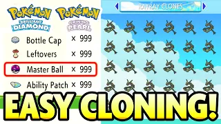 EASY CLONING GUIDE! How to CLONE POKEMON and ITEMS in Pokemon Brilliant Diamond Shining Pearl!