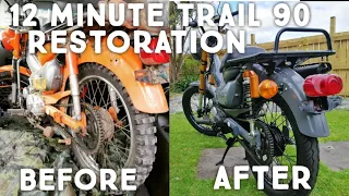 Restoring A Honda Trail 90 In 12 Minutes!