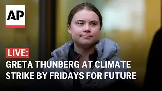 LIVE: Greta Thunberg attends global climate strike by Fridays for Future