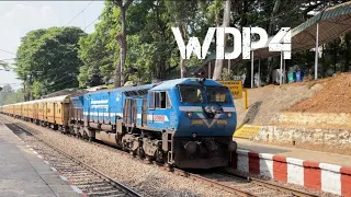 wdp4 takes off from malleswaram | bleed blue livery | emd acceleration