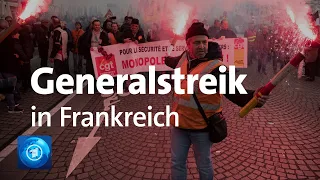 Protest gegen Rentenreform: Generalstreik in Frankreich