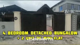 #24million Distress sale 4 bedroom bungalow with 2 unit of mini flat at Onosa Ibeju-Lekki