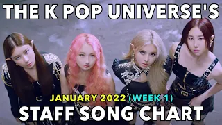 TOP 100 • THE K POP UNIVERSE'S STAFF SONG CHART (JANUARY 2022 - WEEK 1)