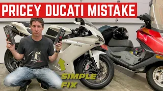 FIXING A Very EXPENSIVE Ducati Mistake *And A Problem We Can't Fix*