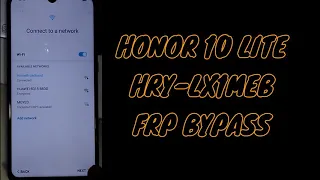 HONOR 10 LITE (HRY-LX1MEB) FRP BYPASS