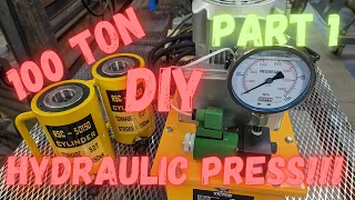 100  Ton Press Brake Build - Vevor Cylinders and Pump - Part 1 - Intro