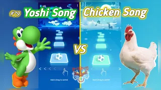 Tiles Hop - Yoshi Gets Lit vs Chicken Song. 🐔 V Gamer