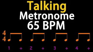 65BPM Talking Metronome (Eighth Note) 人聲節拍器
