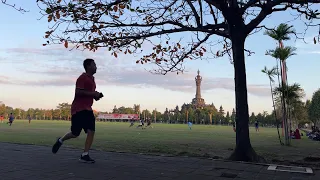 Walking on Jogging Track Renon Denpasar Bali 2022 - Indonesia 4K