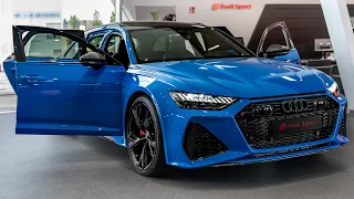 2023 Audi RS6 in Voodoo Blue - Interior and Exterior Details