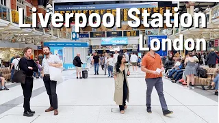 LONDON Liverpool Street station 🇬🇧 Walk Vlog 4K