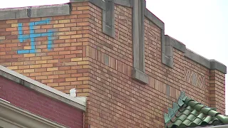 Swastika Spray Painted on Historic Indiana Building