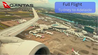 Full Flight - Sydney to Adelaide Qantas QF733