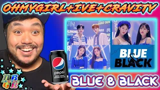 I NEED PEPSI... | OHMYGIRL | IVE | CRAVITY - BLUE & BLACK | REACTION (NBGB)