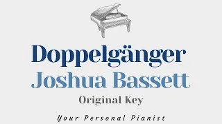 Doppelgänger - Joshua Bassett (Original Key Karaoke) - Piano Instrumental Cover with Lyrics