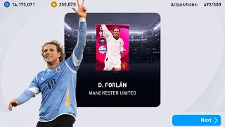 D. FORLÁN Iconic moment - Trick | eFootball PES 2021 Mobile #150 | Manchester United