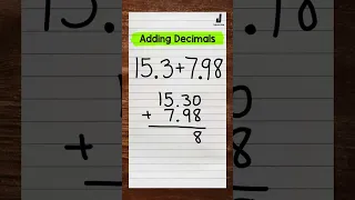 Adding Decimals | Math with Mr. J #Shorts