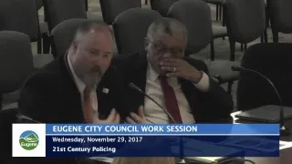 Eugene City Council Wednesday Work Session: November 29, 2017