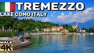 [4k] 🇮🇹 TREMEZZO LAKE COMO ITALY | PROMENADE WALKING TOUR APRIL 2023