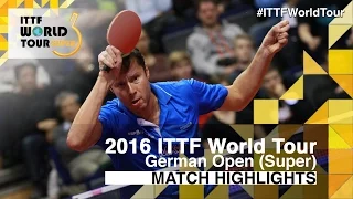German Open 2016 Highlights: BOLL Timo vs SAMSONOV Vladimir (1/4)