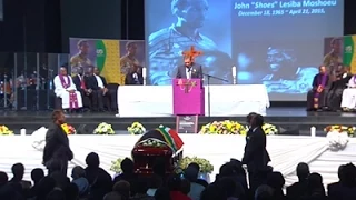 John 'Shoes' Moshoeu's funeral