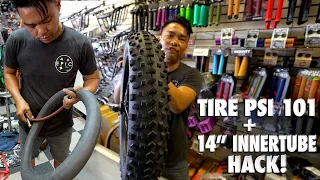 TIRE PRESSURE PSI 101 + 14 INCH INNER TUBE BMX HACK!