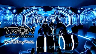 TRON Lightcycle Run Roller Coaster On Ride 4K POV with Queue Walt Disney World 2023 03 23