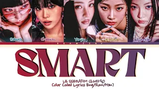 LE SSERAFIM - "Smart" Lyrics (르세라핌) (Color Coded Lyrics Eng/Rom/Han 르세라핌l