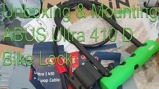 Abus Ultra 410 D bike lock, unboxing and mounting