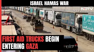 Israel Hamas War: Trucks Carrying Aid Start Entering Gaza Through Rafah Border From Egypt