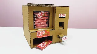 How to Make Coin operated Kitkat Vending Machine with Hydraulic System ( No DC Motor )