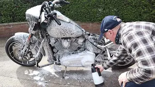 Dont scratch your bike when washing it