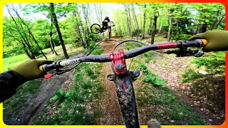 Fast Laps With Bromont Locals Down Chunky Terrain!