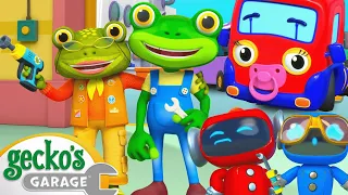 Grandma Gecko to the Rescue | Baby Truck | Gecko's Garage | Kids Songs