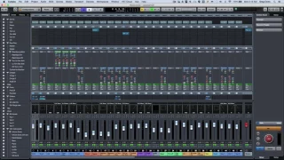 Cubase Pro 9 mixer