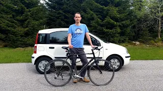 Großes Fahrrad in kleinem Auto transportieren (Bsp. Fiat Panda)