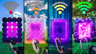 Minecraft: nether portals with different Wi-Fi