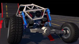C4D new model rig. Rigid rear axle with high suspension travel.