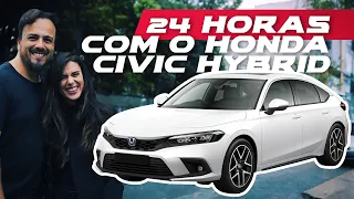 Honda Civic Híbrido 2023 eHEV - DIRIGIMOS O DIA TODO EM SP!  QUAL FOI A MÉDIA DE CONSUMO?