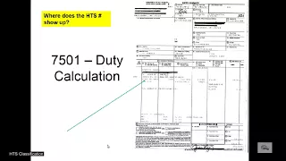 HTS Classification Part I