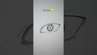 How to Draw Mangekyou Sharingan in 10sec, 10mins, 10hrs #shorts