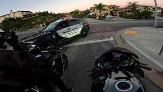 Ninja H2 & Ducati V4S Get Busted!