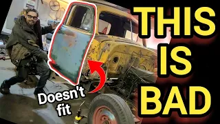 The Doors Don't Fit! What Went Wrong? 1953 Chevy Chicken Truck Disaster!
