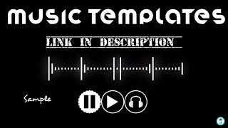 Music effect  templates visualizer black screen template | Template Only